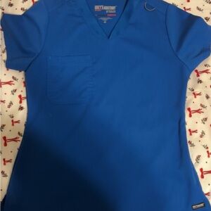 Grey's Anatomy Blue Scrub Top and Jogger Pants XS